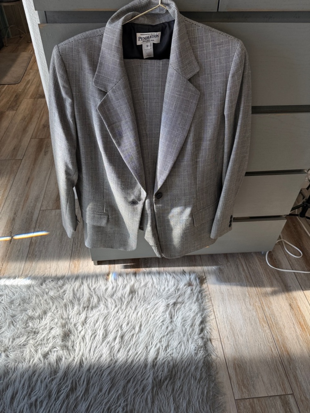 Pendleton Grey Glen Plaid 2 piece suit